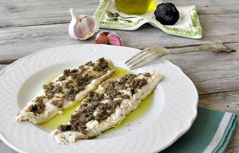 A Terni, prodotti della Valnerina: Trota lessa al tarfufo
