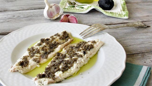 Trota lessa al tartufo